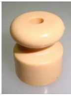 РД Сосна Изолятор пластик для наружного монтажа эл/пров. для двойного провода D 20x23 (Упаковка 100шт)  0000000001520