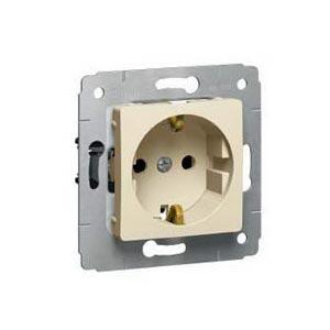 Legrand  Cariva  Слоновая Кость Розетка механизм 2К+3 немецкий стандарт скрытая установка, IP20 /773759