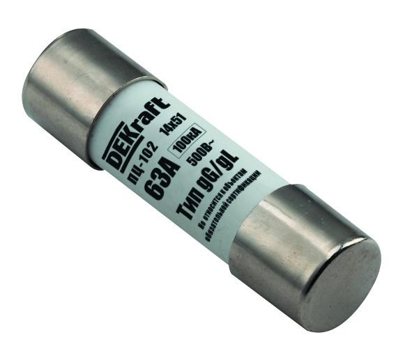 Предохранитель цилиндрический 63A 14x51 ПЦ-102 DEKraft 21382DEK