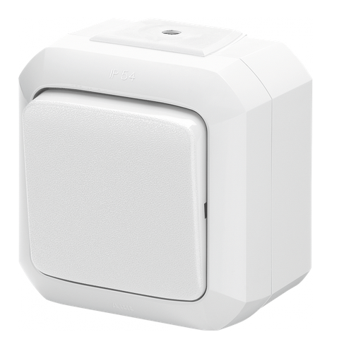 Переключатель одноклавишный ABB Variant+ IP54 белый