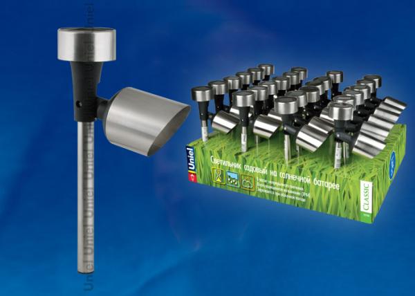 Uniel USL-C-690/MT375 SPOT SET24 на солнечной батарее Белый свет. 1*ААA Ni-Cd аккумулятор в/к