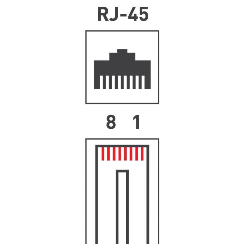 Разъем RJ45 8P8C кат.5E UTP (уп.100шт) PROCONNECT 05-1021-3