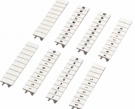 Лента маркировки для клеммников 5мм 10 символов L1/L2/L3/N/PE, белая Schneider Electric NSYTRAB5L