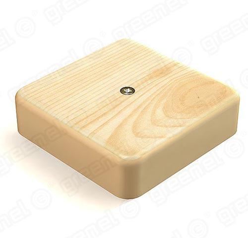 Коробка распаячная Greenel GE41211-11 ОП 75*75*20мм сосна   GE41211-11