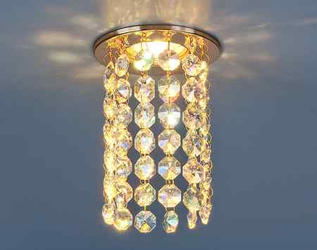 Светильник точечный Elektrostandard 208 E14 GD/Color золото/перламутр