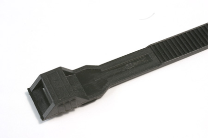 Хомут (стяжка)  нейлон  9.0 х 200  черный  с плоским замком P6.6  DKC   26501 (кратно 100)