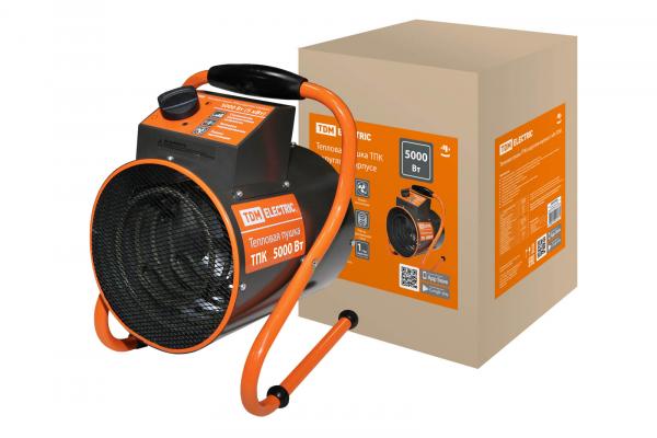 Пушка тепловая TDM ТПК в круглом корпусе 5 кВт 220В (без вилки)