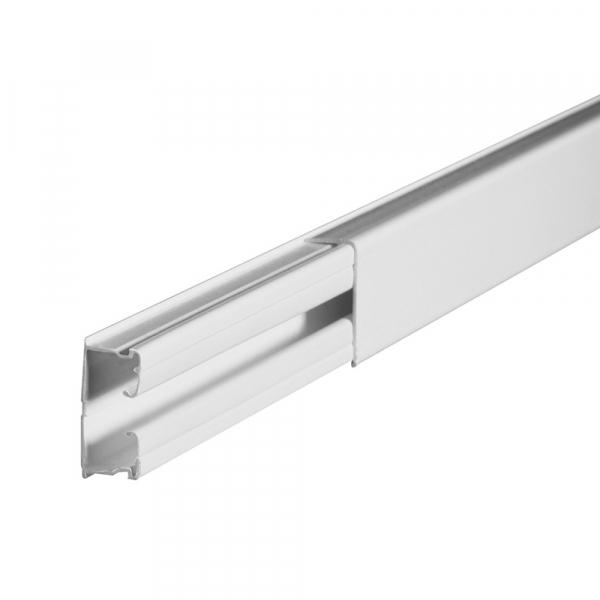 Мини-плинтус DLPlus 40x20 - 1 секция - длина 3 м - белый 033343